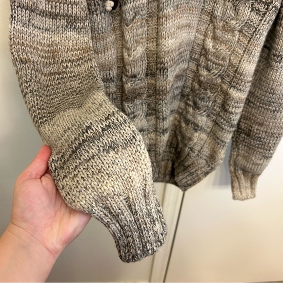 Leif Nelson Men’s Hooded Knit Sweater Size Medium Drawstring Pullover - Picture 6 of 9